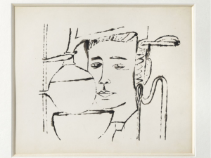 Andy Warhol, Man with bottle, 1958, Lot 17, 25.000 € inkl. MwSt.